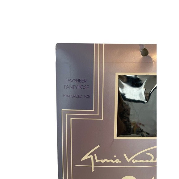 Vintage NWT Gloria Vanderbilt day sheer pantyhose black size D NEW‎ VTG - Picture 5 of 8
